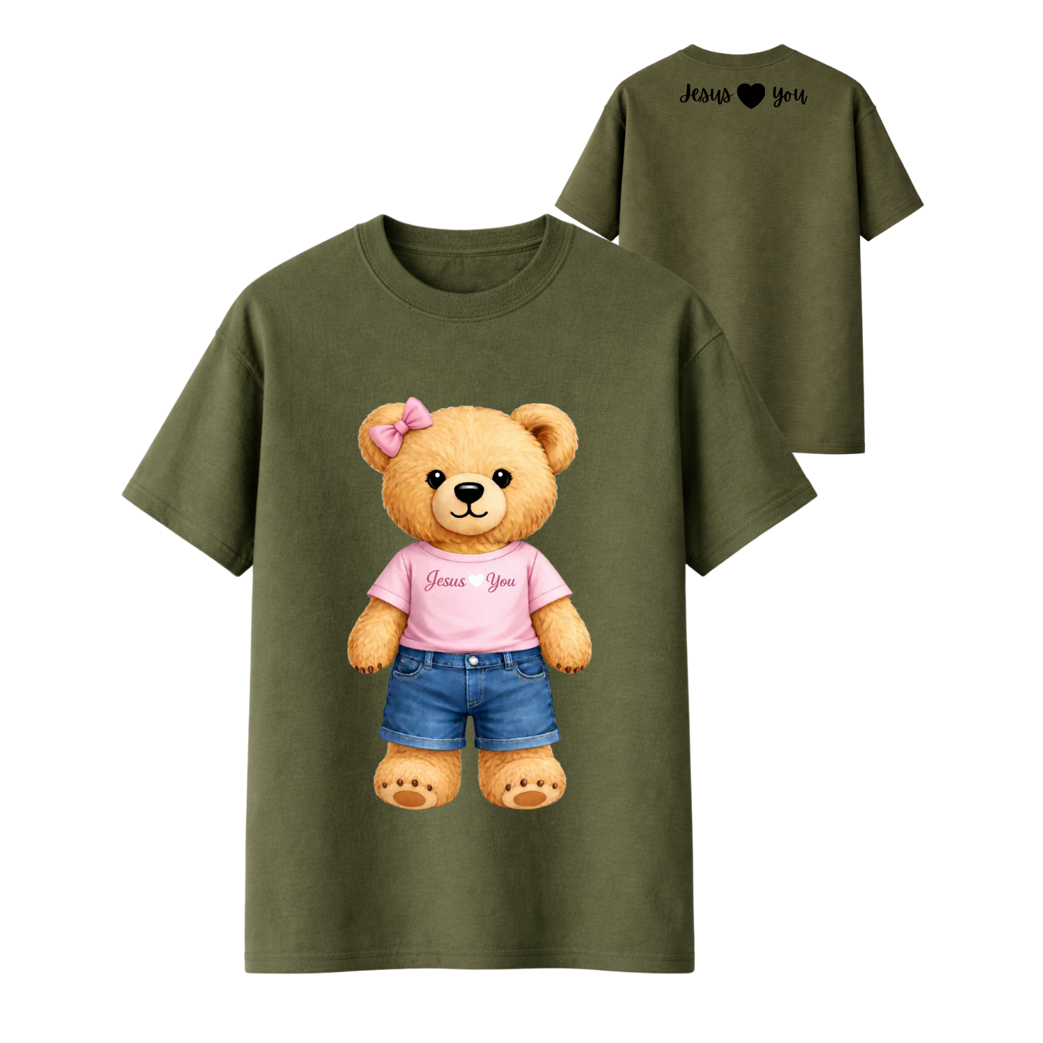 Jesus Loves You Teddy Bear Tee