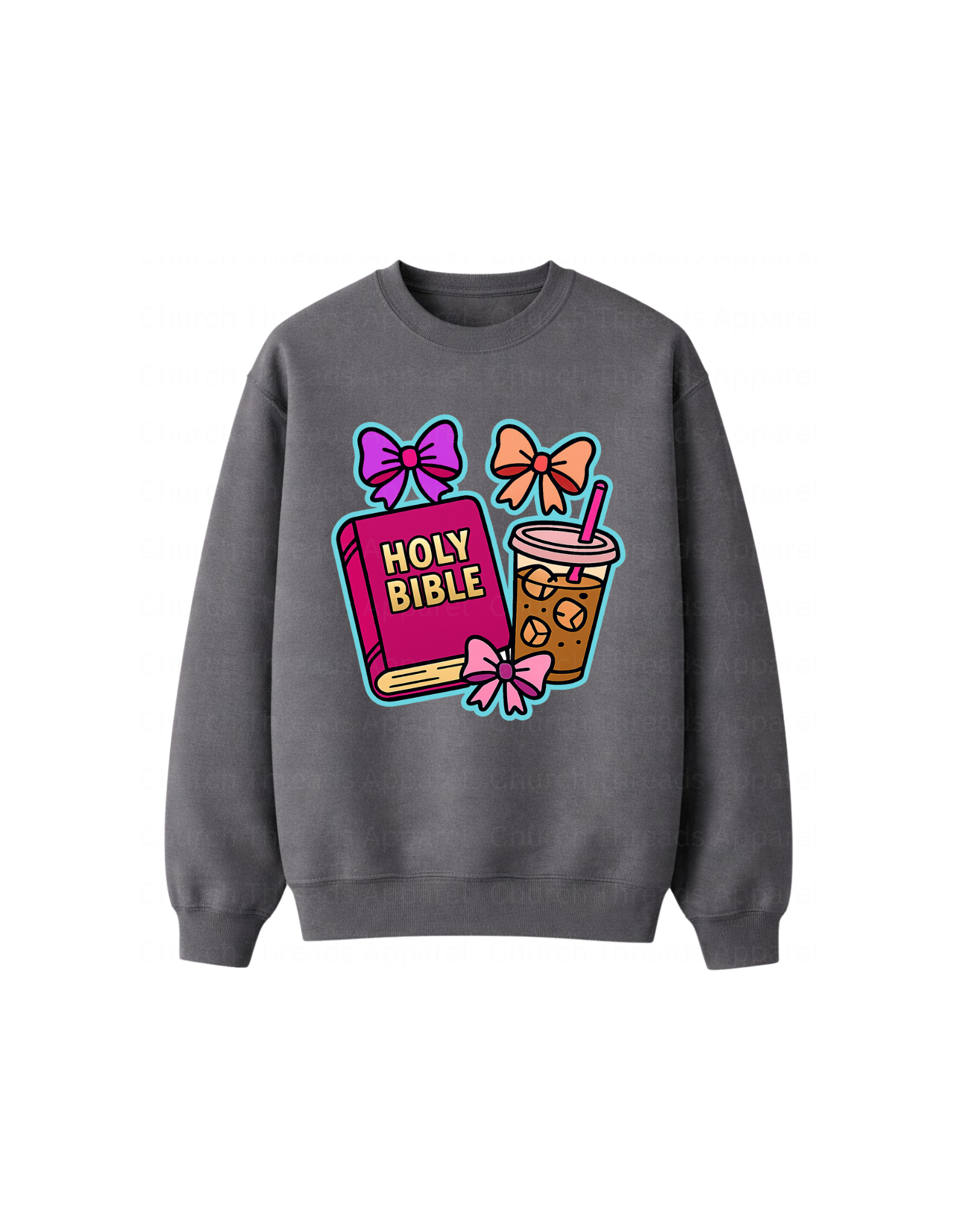 Holy Bible & Iced Coffee Crewneck
