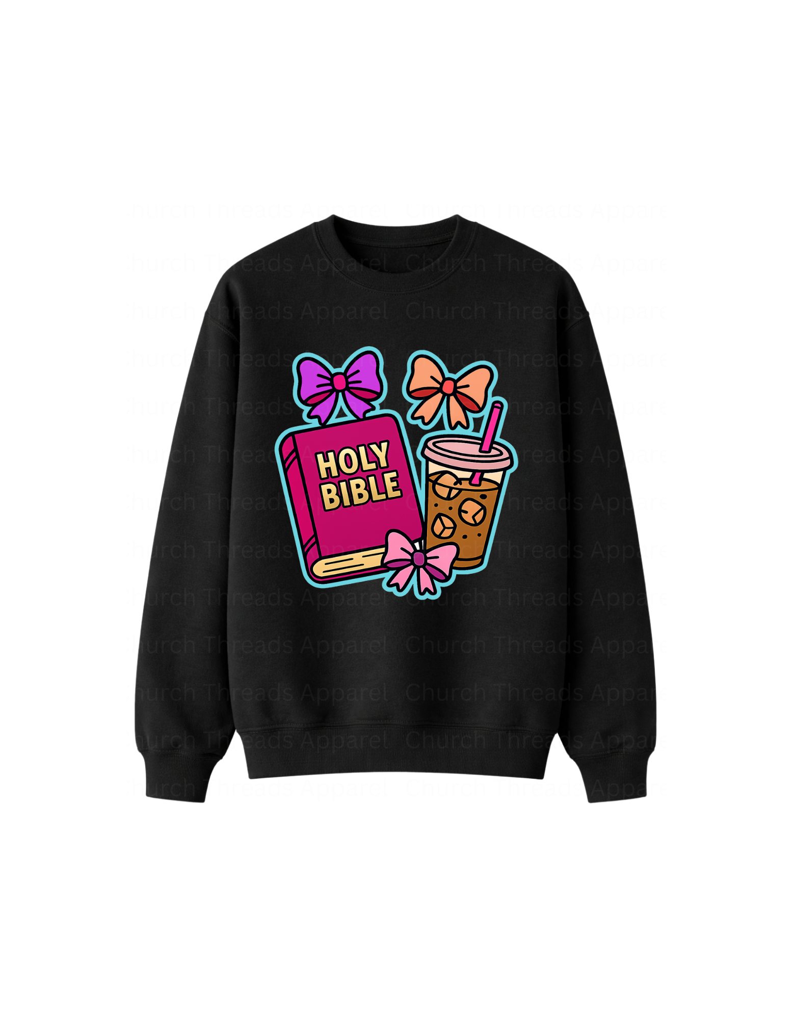 Holy Bible & Iced Coffee Crewneck