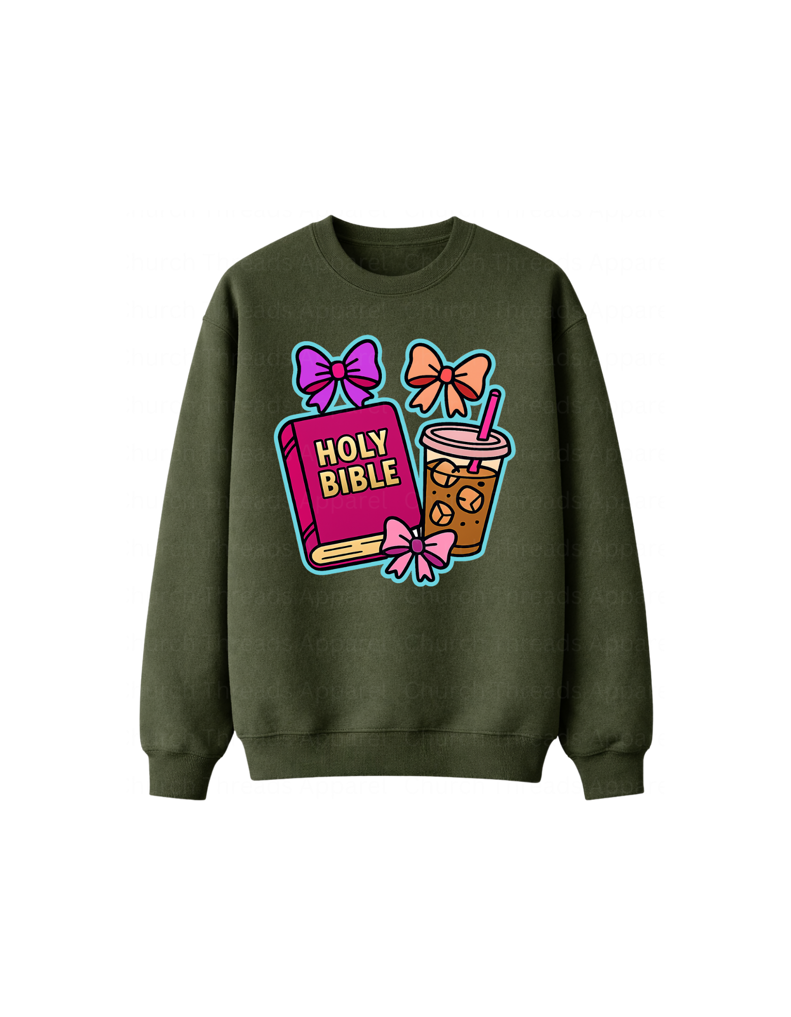Holy Bible & Iced Coffee Crewneck