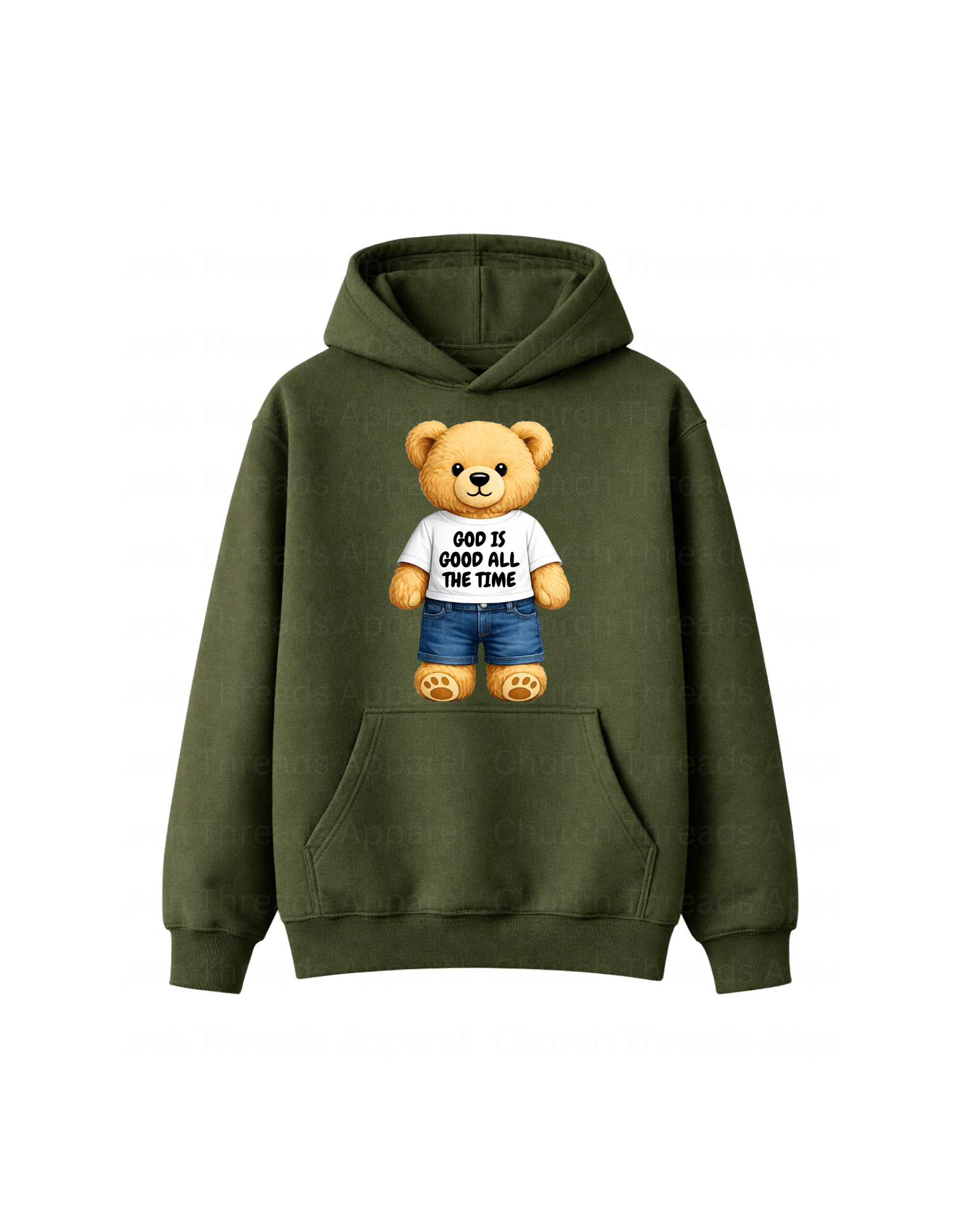 God is Good Teddy Bear Hoodie