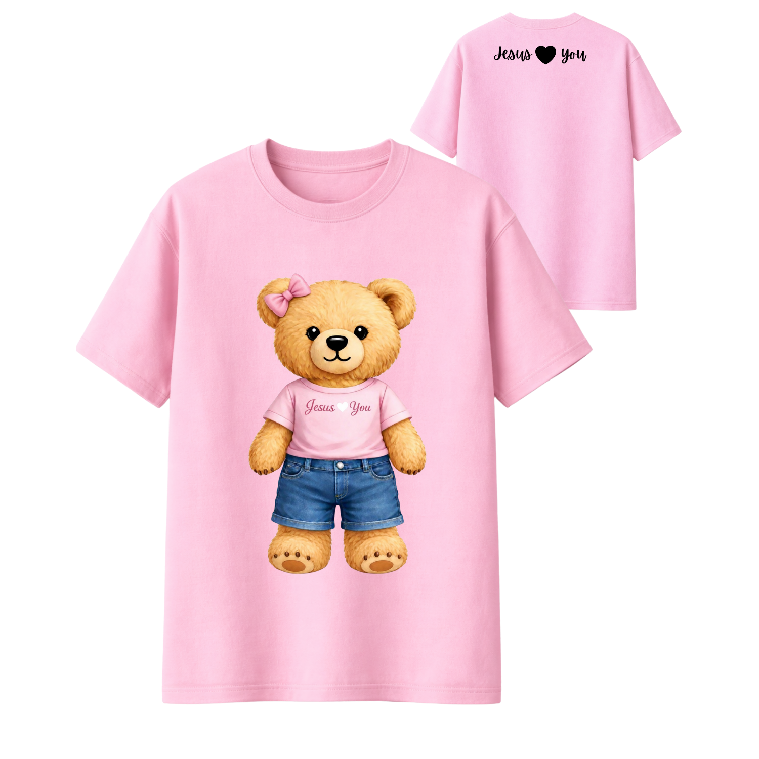 Jesus Loves You Teddy Bear Tee