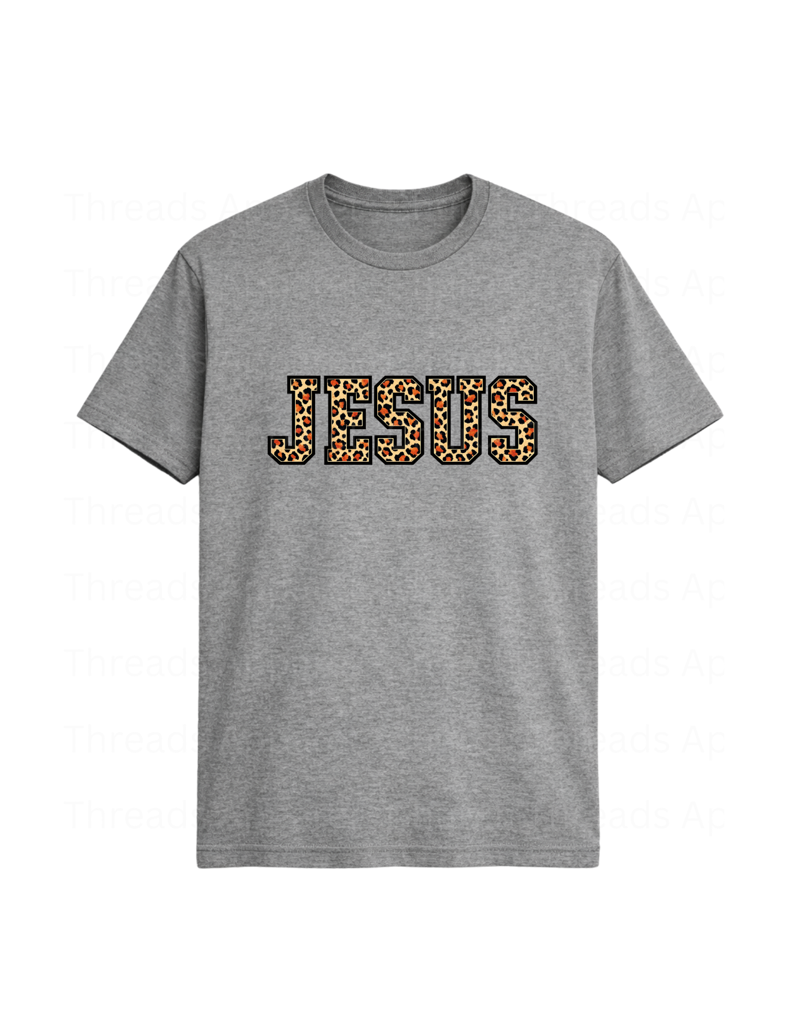 Jesus Leopard Print Tee
