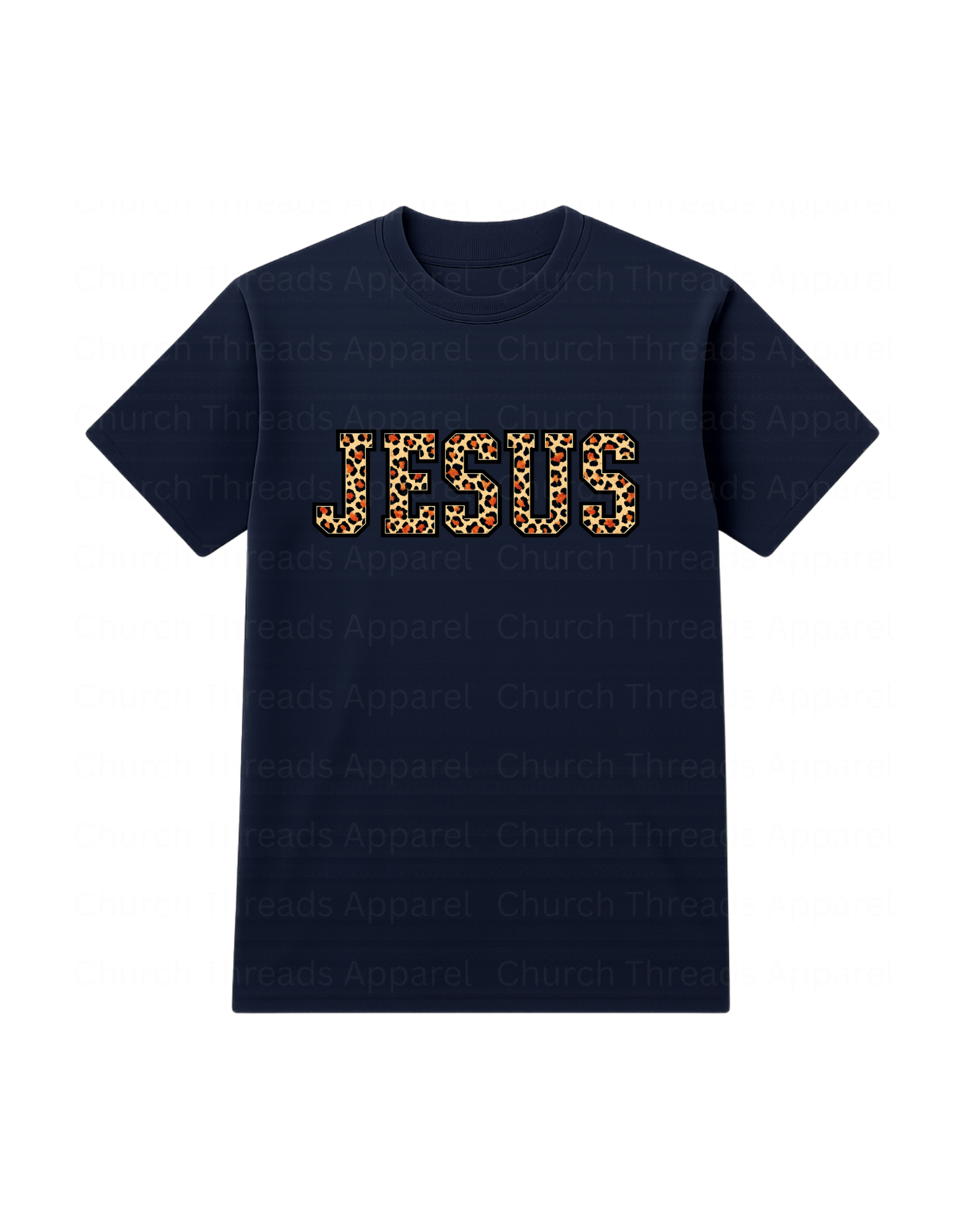 Jesus Leopard Print Tee