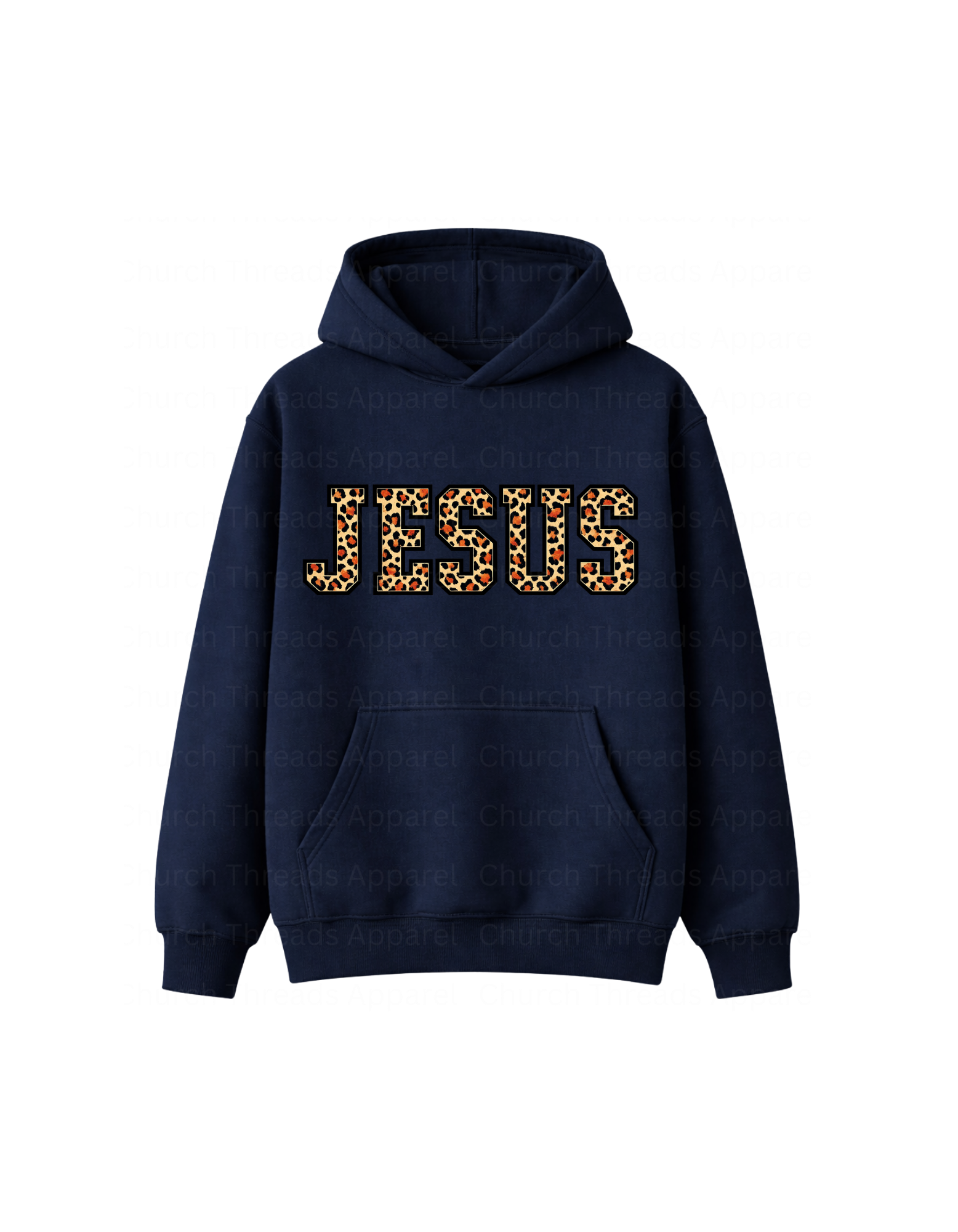 Jesus Leopard Print Hoodie