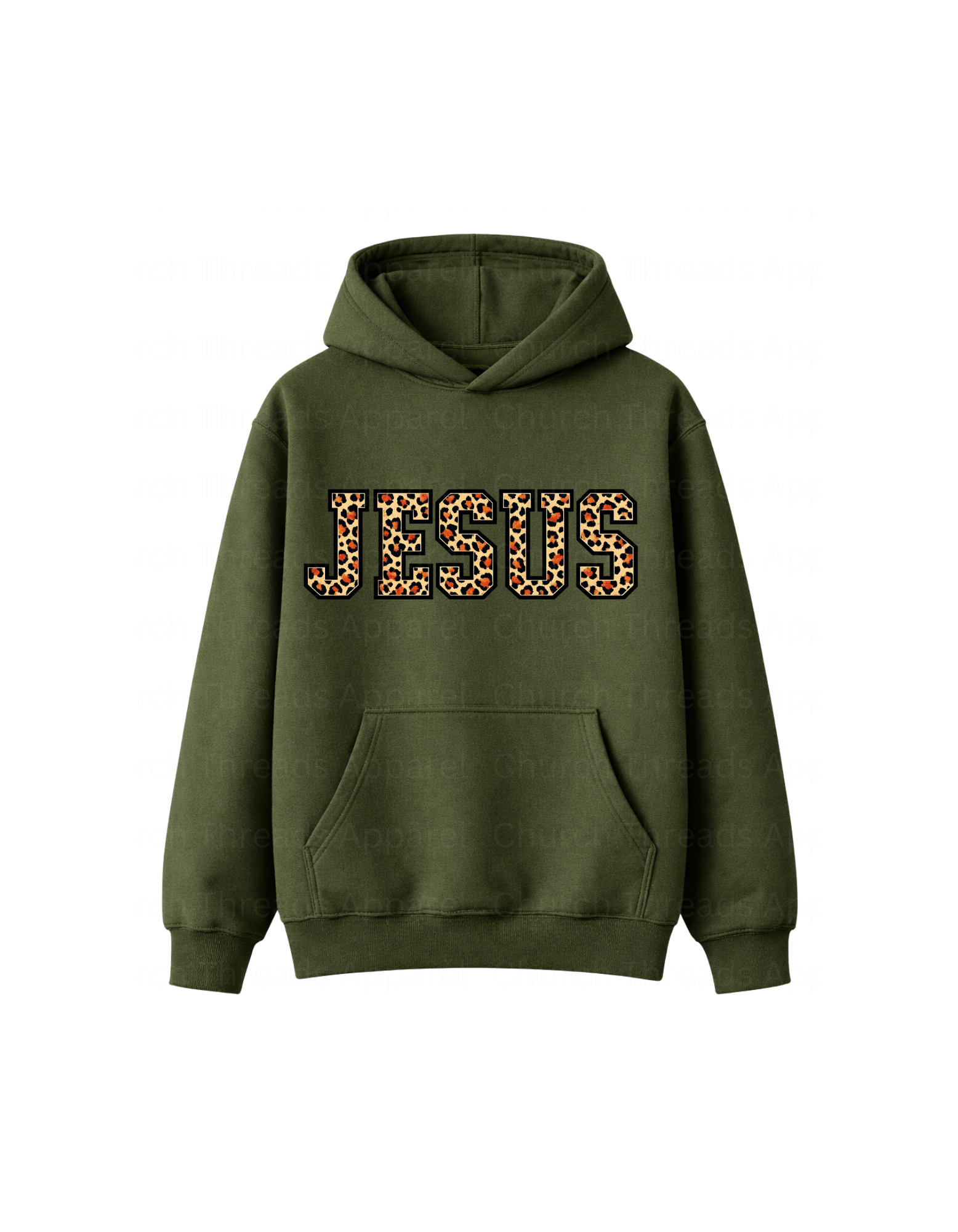 Jesus Leopard Print Hoodie