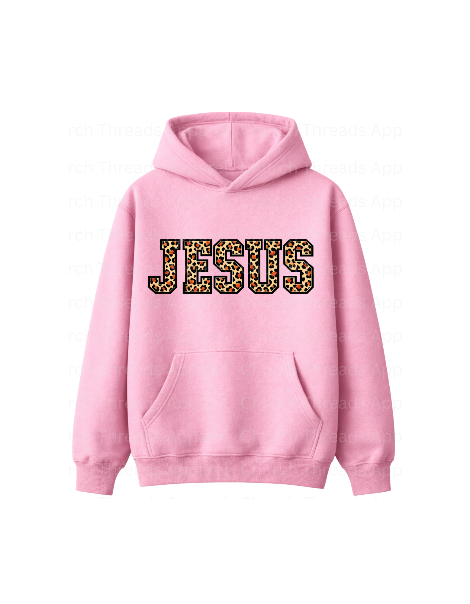 Jesus Leopard Print Hoodie