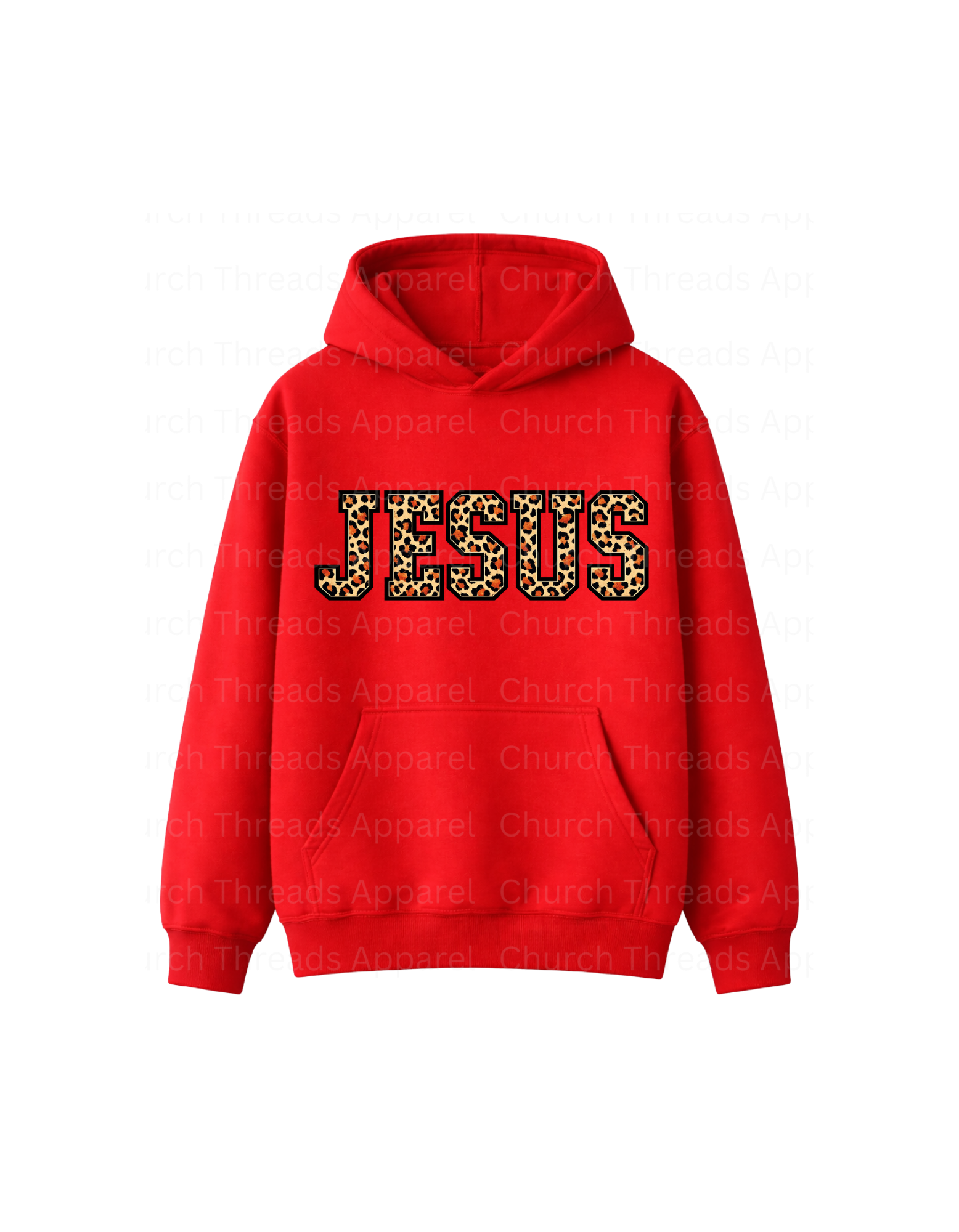 Jesus Leopard Print Hoodie