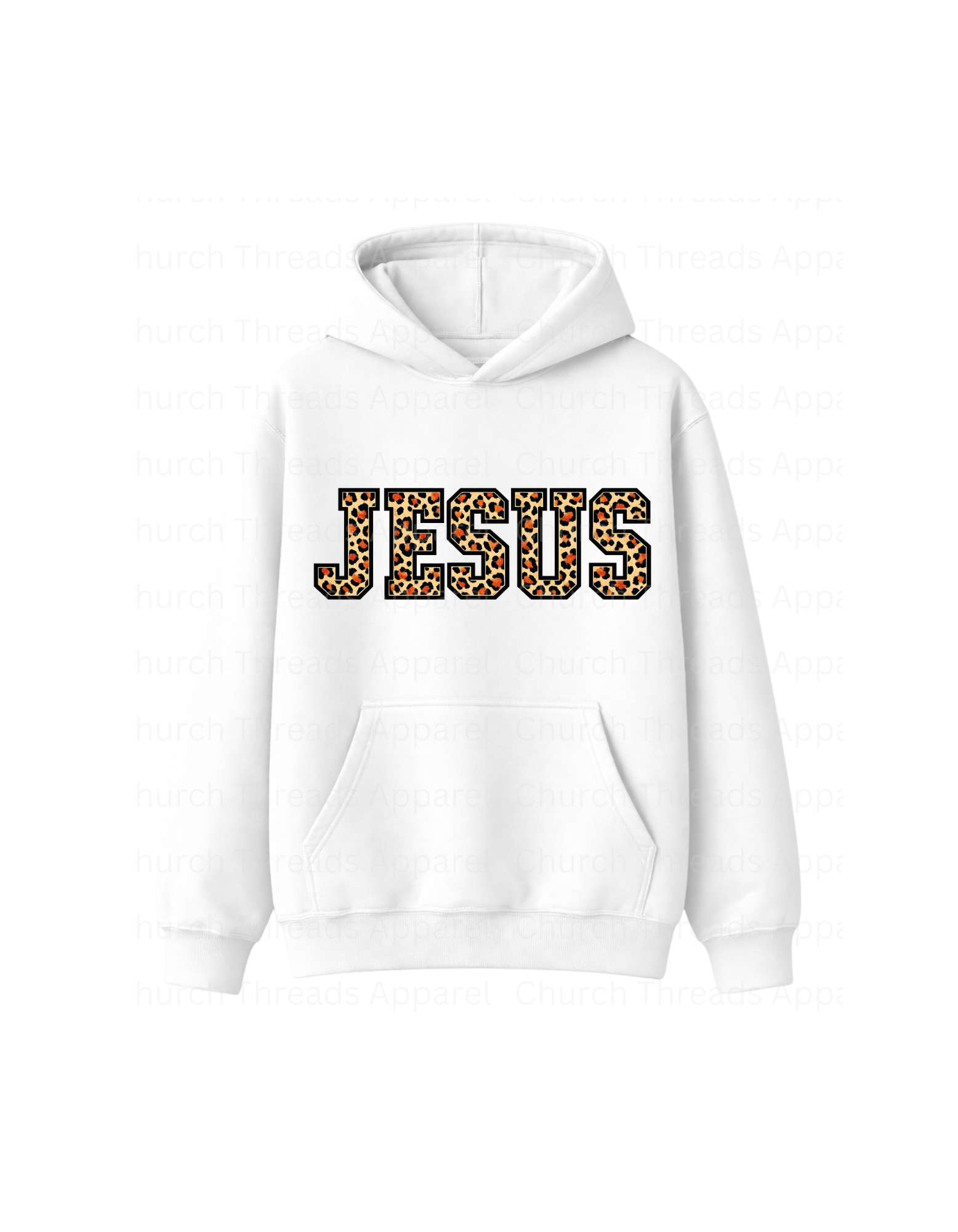 Jesus Leopard Print Hoodie