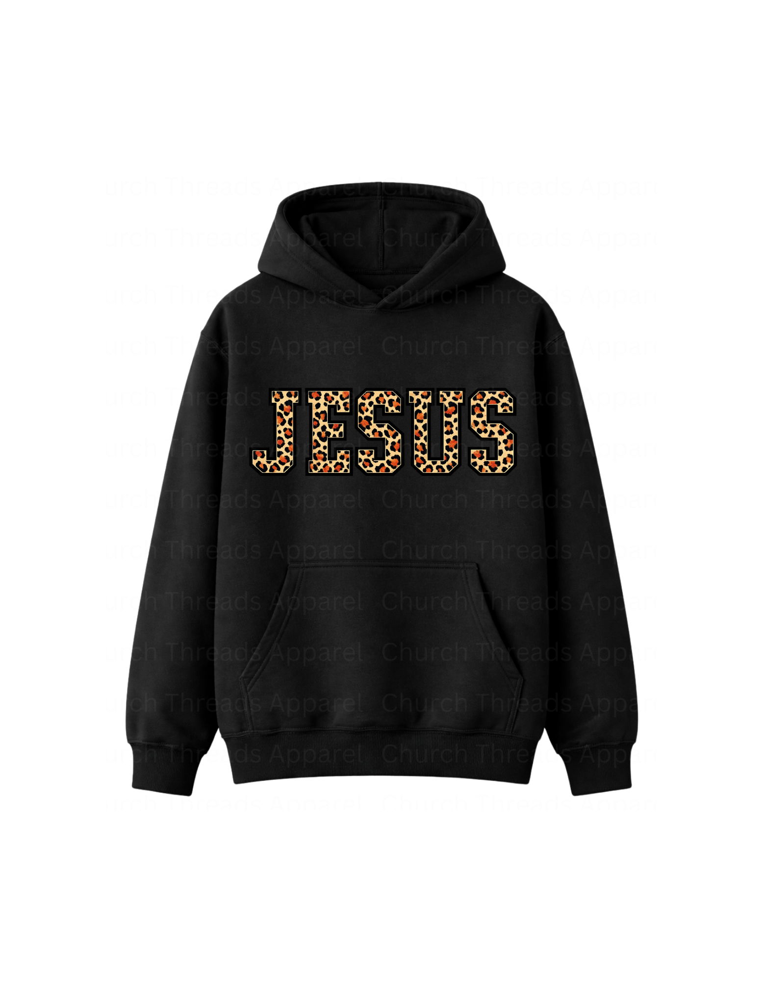 Jesus Leopard Print Hoodie
